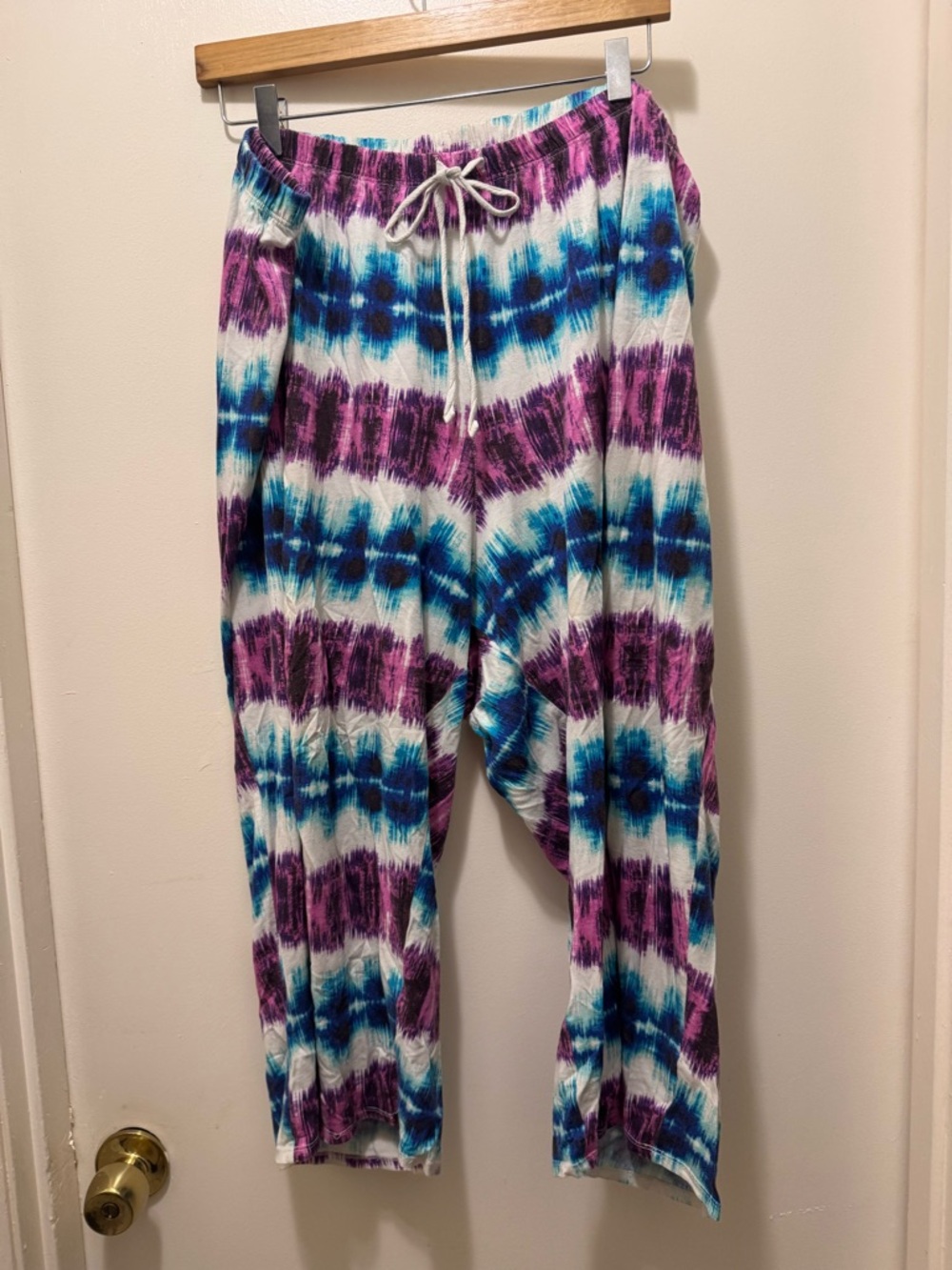 Cacique Tie-Dye Lounge Pants in Purple & Blue